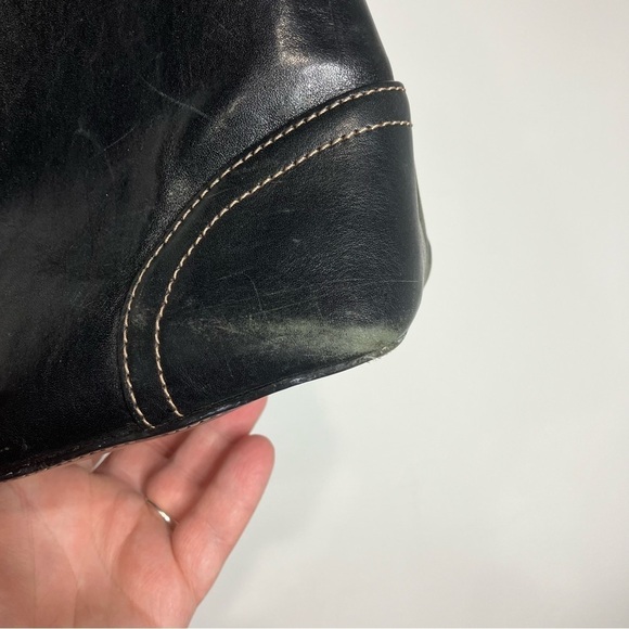 Fossil‎ black leather shoulder bag large size - Picture 6 of 12